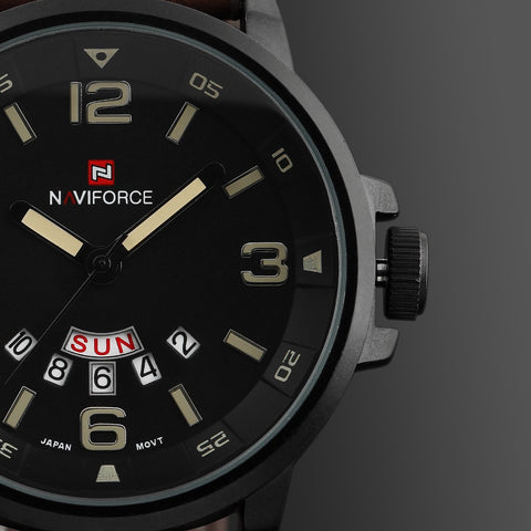 2014 Curren New Fashion Men Quartz Hour Date Clock Leather Strap Watches Men's Sports military Army 3ATM  Waterproof Wrist Watch