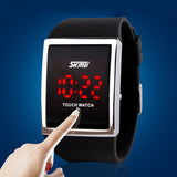 Fashion Men Women Electronic LED Touch Candy Jelly Watch Silicone Sports Digital Watch 2014 New