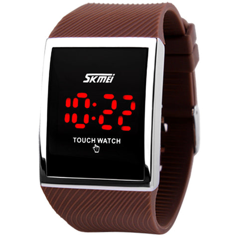 Fashion Men Women Electronic LED Touch Candy Jelly Watch Silicone Sports Digital Watch 2014 New