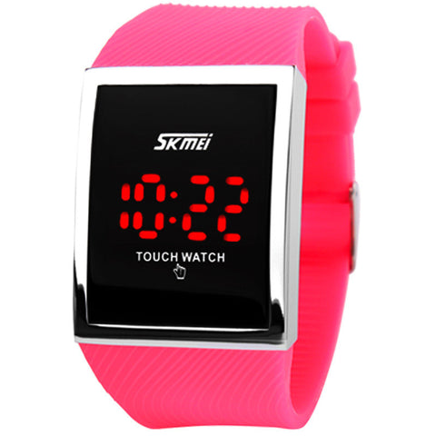 Fashion Men Women Electronic LED Touch Candy Jelly Watch Silicone Sports Digital Watch 2014 New