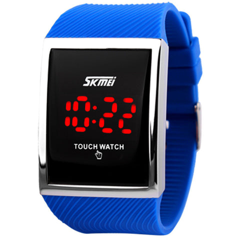 Fashion Men Women Electronic LED Touch Candy Jelly Watch Silicone Sports Digital Watch 2014 New