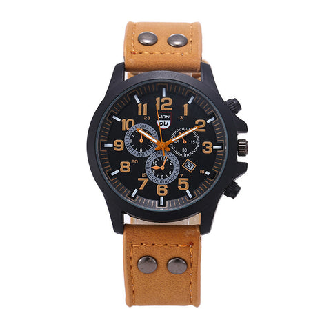 Men's Luxury Watches Liandu Style Brand Sports Watches 2015 Quartz Watch Casual Men Military Waterproof Leather Watch AB568