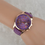 New 2015 Women Dress Watches Fashion Geneva Women Watches Leather Quartz Watch Casual Wristwatch Montre Femme Relojes Mujer 2015