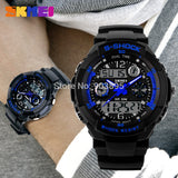 S SHOCK 2015 New SKMEI Luxury Brand  Men Military Sports Watches Digital LED Quartz Wristwatches rubber strap relogio masculino