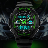 S SHOCK 2015 New SKMEI Luxury Brand  Men Military Sports Watches Digital LED Quartz Wristwatches rubber strap relogio masculino